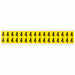 D4796 Number Label Vinyl 3/4 in H 5/8 in W