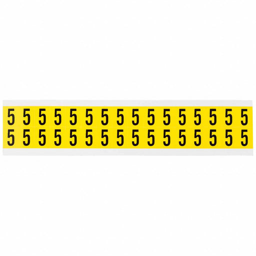 D4796 Number Label Vinyl 3/4 in H 5/8 in W