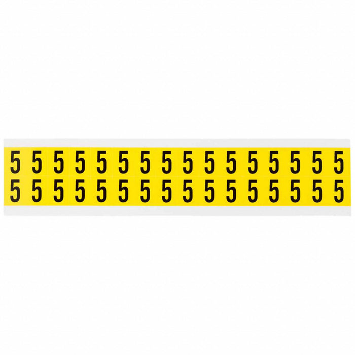 D4796 Number Label Vinyl 3/4 in H 5/8 in W