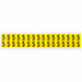 D4796 Number Label Vinyl 3/4 in H 5/8 in W