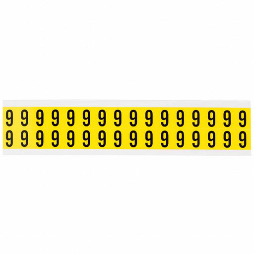 D4796 Number Label Vinyl 3/4 in H 5/8 in W
