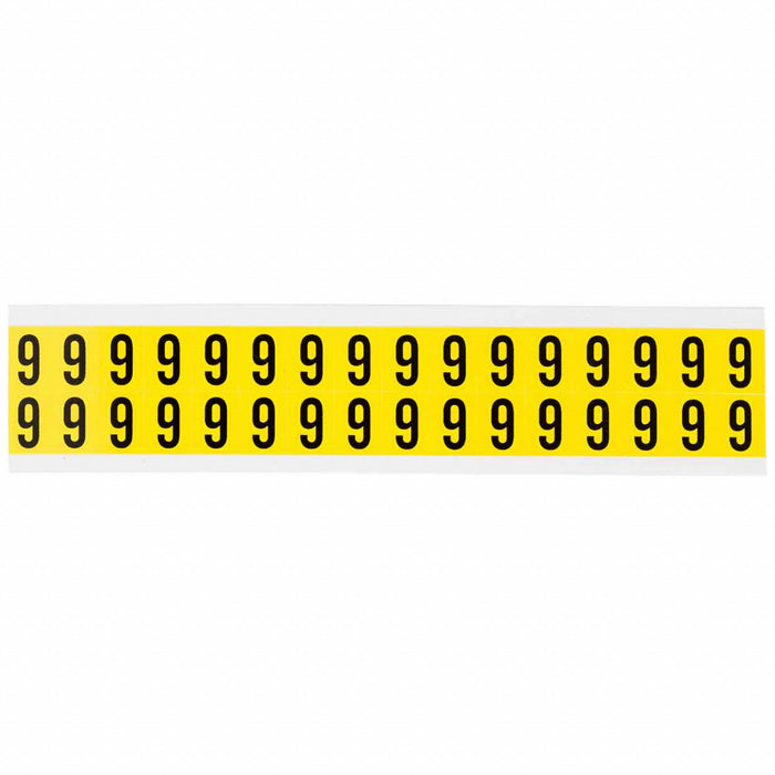 D4796 Number Label Vinyl 3/4 in H 5/8 in W