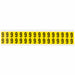 D4796 Number Label Vinyl 3/4 in H 5/8 in W