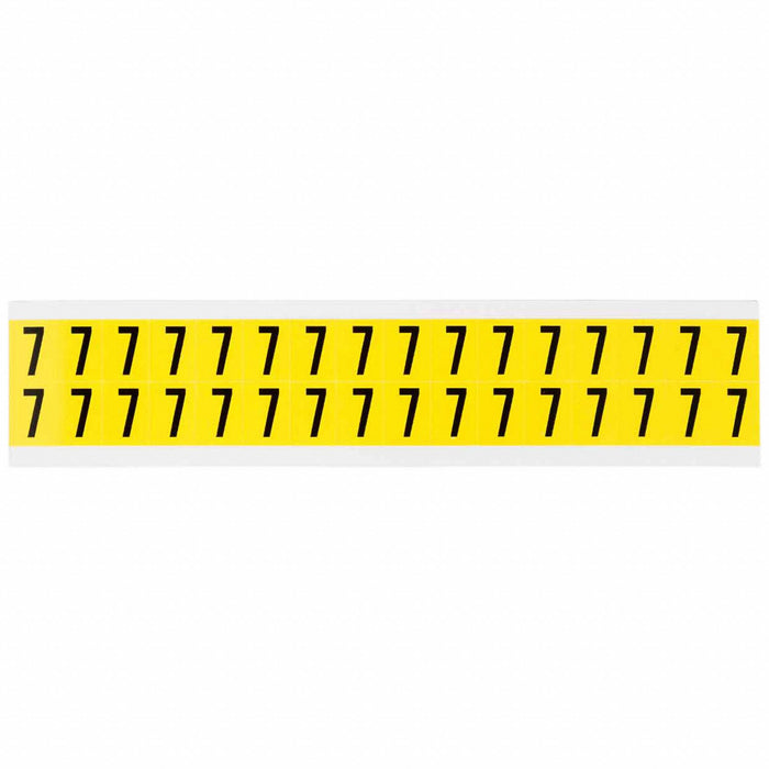 D4796 Number Label Vinyl 3/4 in H 5/8 in W