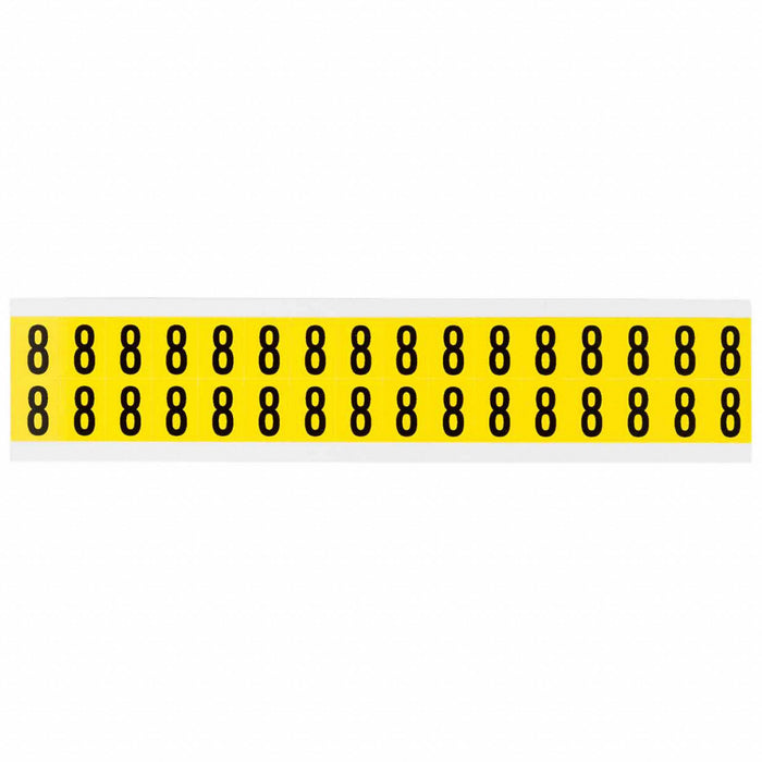 D4796 Number Label Vinyl 3/4 in H 5/8 in W