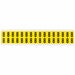 D4796 Number Label Vinyl 3/4 in H 5/8 in W