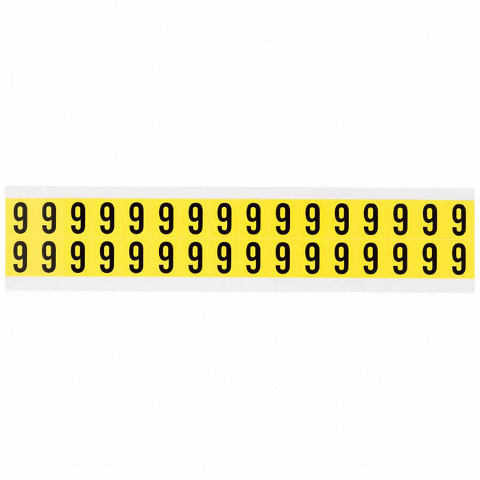 D4796 Number Label Vinyl 3/4 in H 5/8 in W