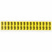 D4796 Number Label Vinyl 3/4 in H 5/8 in W