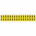 D4797 LetterLabel Vinyl 3/4inH 5/8inW PK32