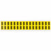 D4797 LetterLabel Vinyl 3/4inH 5/8inW PK32