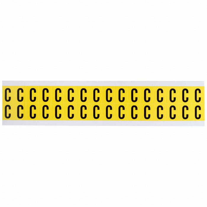 D4797 LetterLabel Vinyl 3/4inH 5/8inW PK32