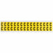 D4797 LetterLabel Vinyl 3/4inH 5/8inW PK32