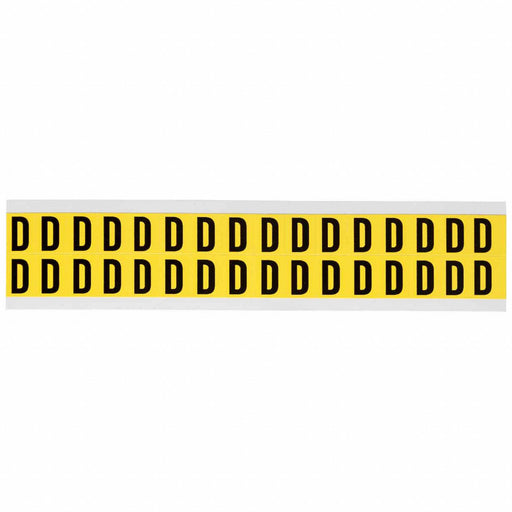 D4797 LetterLabel Vinyl 3/4inH 5/8inW PK32