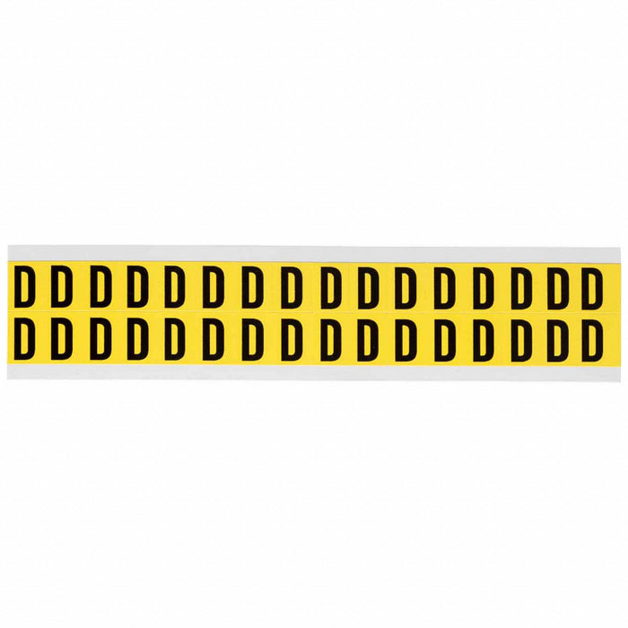 D4797 LetterLabel Vinyl 3/4inH 5/8inW PK32