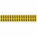 D4797 LetterLabel Vinyl 3/4inH 5/8inW PK32
