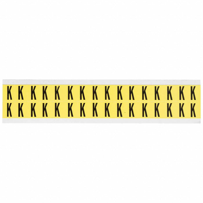 D4797 LetterLabel Vinyl 3/4inH 5/8inW PK32