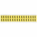 D4797 LetterLabel Vinyl 3/4inH 5/8inW PK32