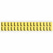 D4797 LetterLabel Vinyl 3/4inH 5/8inW PK32