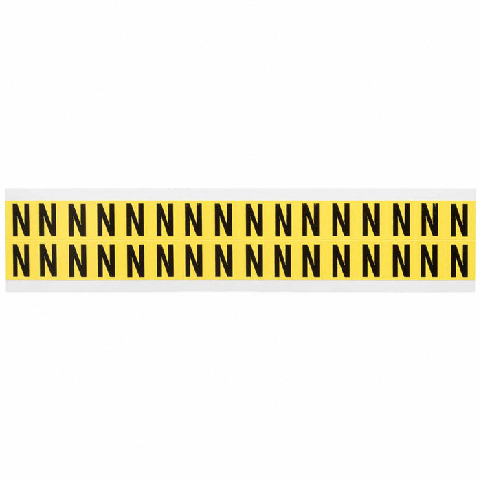 D4797 LetterLabel Vinyl 3/4inH 5/8inW PK32