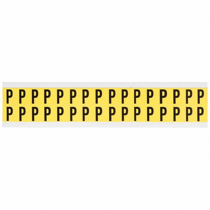 D4797 LetterLabel Vinyl 3/4inH 5/8inW PK32