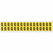 D4797 LetterLabel Vinyl 3/4inH 5/8inW PK32