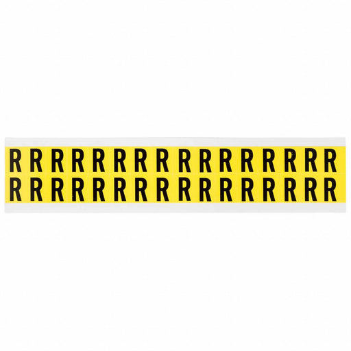 D4797 LetterLabel Vinyl 3/4inH 5/8inW PK32
