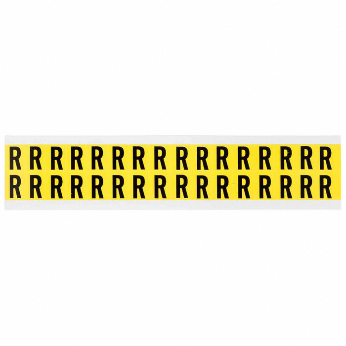 D4797 LetterLabel Vinyl 3/4inH 5/8inW PK32