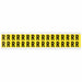 D4797 LetterLabel Vinyl 3/4inH 5/8inW PK32