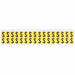 D4797 LetterLabel Vinyl 3/4inH 5/8inW PK32