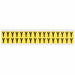 D4797 LetterLabel Vinyl 3/4inH 5/8inW PK32