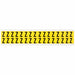 D4797 LetterLabel Vinyl 3/4inH 5/8inW PK32