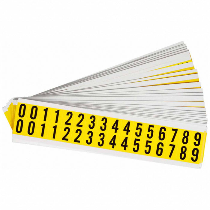 NumberLabelSet Vinyl 3/4inH 5/8inW PK25
