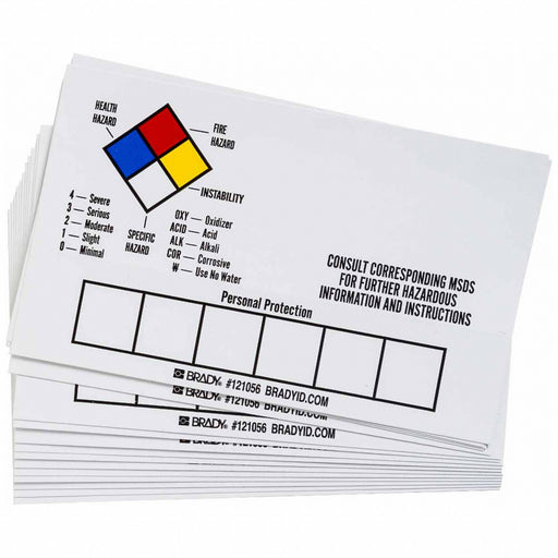 Chemical Label 5 in H 3 in W PK50