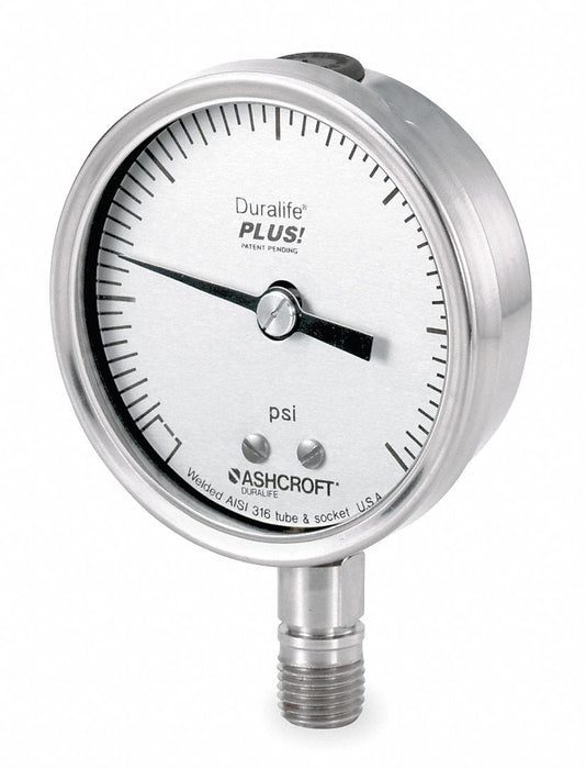 D1022 Pressure Gauge 0 to 3000 psi 3-1/2In