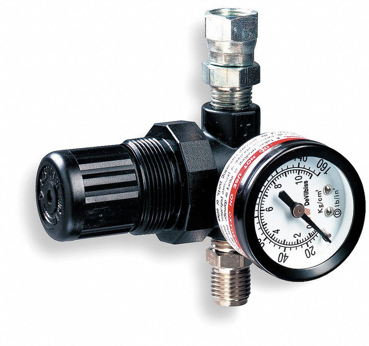 Air Regulator with Gauge 250 psi 150F
