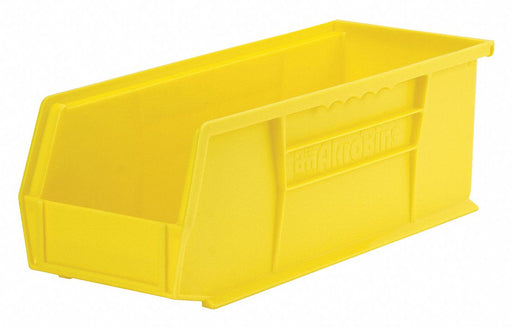 F8659 Hang and Stack Bin Yellow Plastic 5 in