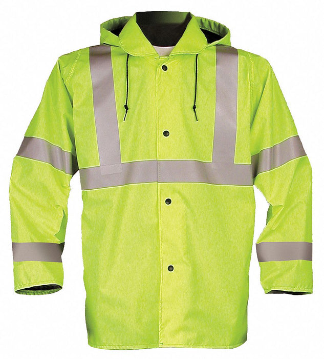 Jacket with Hood Hi-Vis Ylw/Grn S