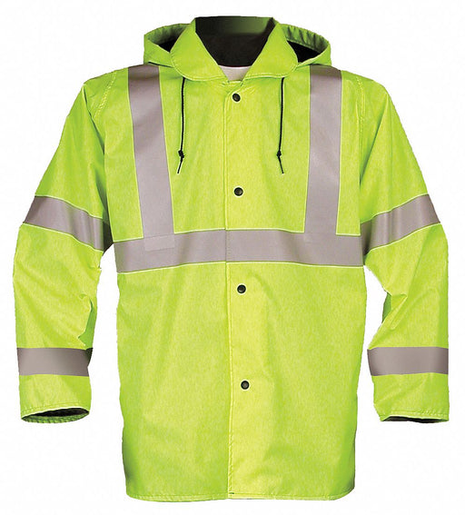 Jacket with Hood Hi-Vis Ylw/Grn M