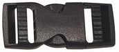 M6958 Side Squeeze Buckle 3/4 W Black PK10