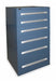 ModDrwrCab 59 x30 x28 Dark Blue 6Drwr