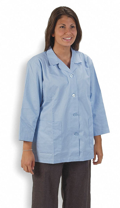 Collared Lab Jacket Female L Light Blue