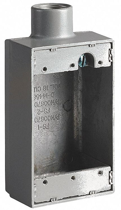 Weatherproof Box 1/2in Hub 1cu. in