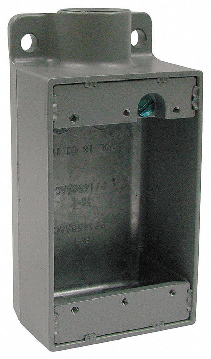 Weatherproof Box 3/4in Hub 18cu. in