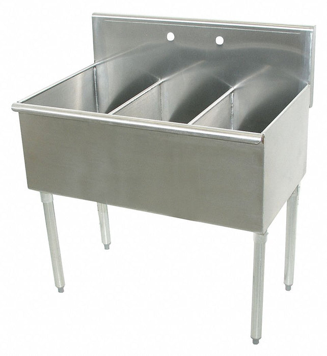 Scullery Sink 36 x24.5 x41 Silver