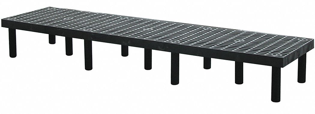Dunnage Rack 1400 lb HDPE 96 W x 24 D