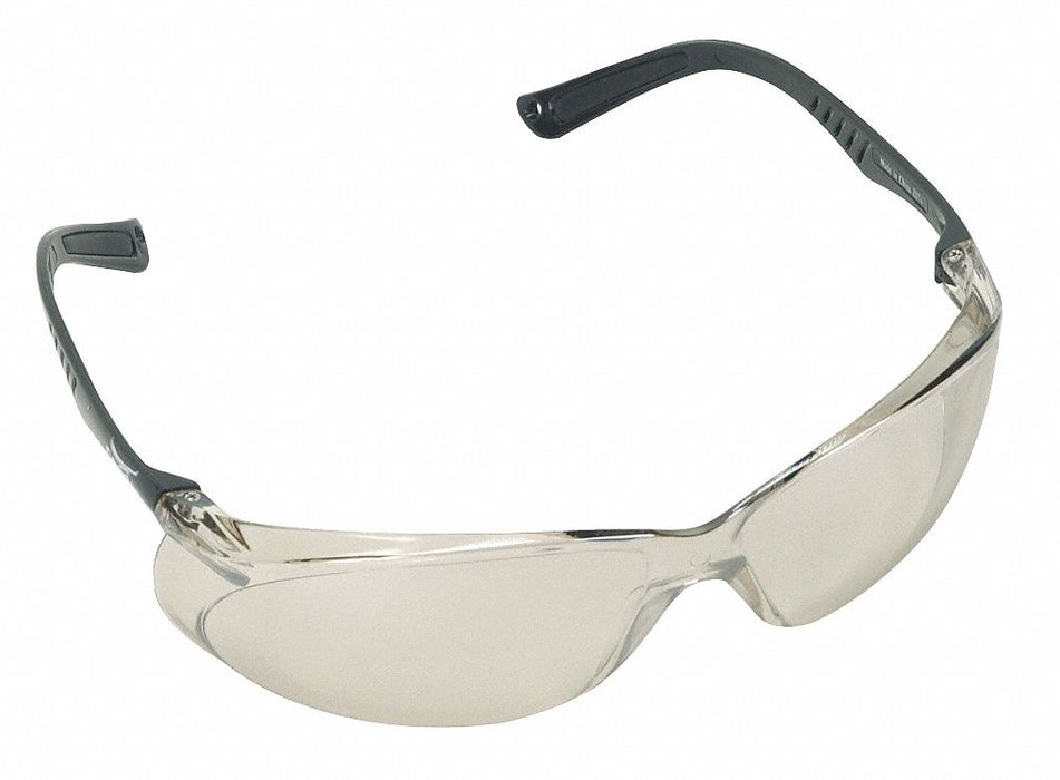 SafetyGlasses LightGry Mirrored Blk