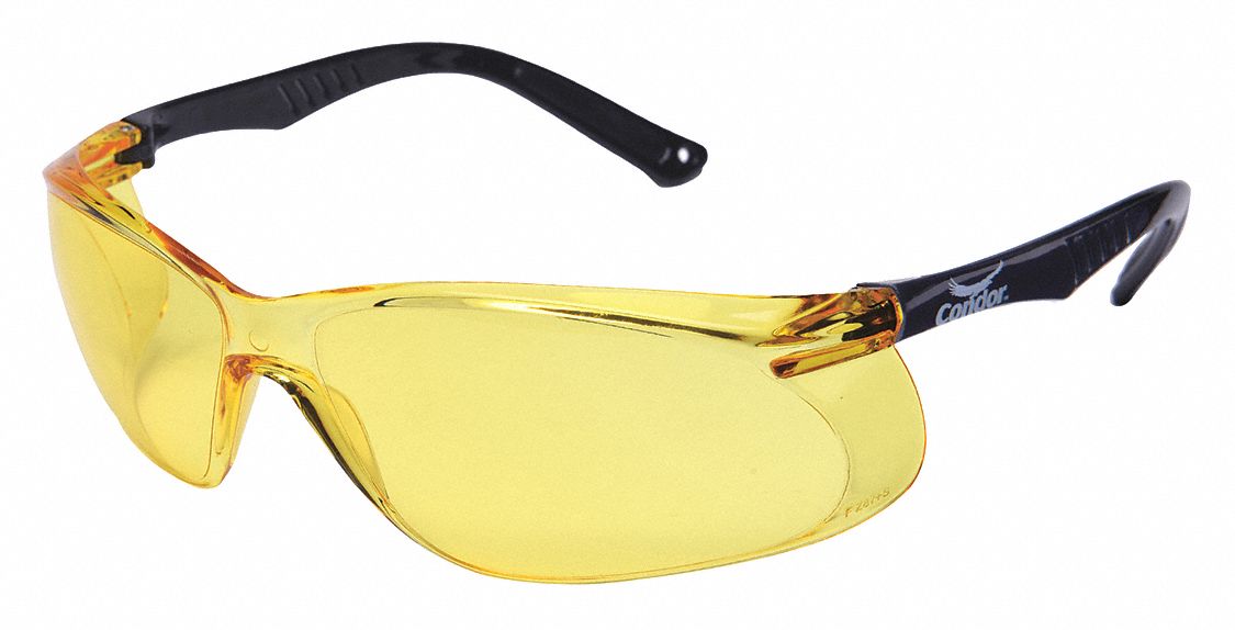 SafetyGlasses Amber ScratchRstnt Amber