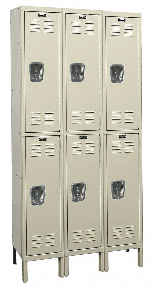 Wrdrb Lckr 2x3Lckr Tan 78 x36 x15 Assm