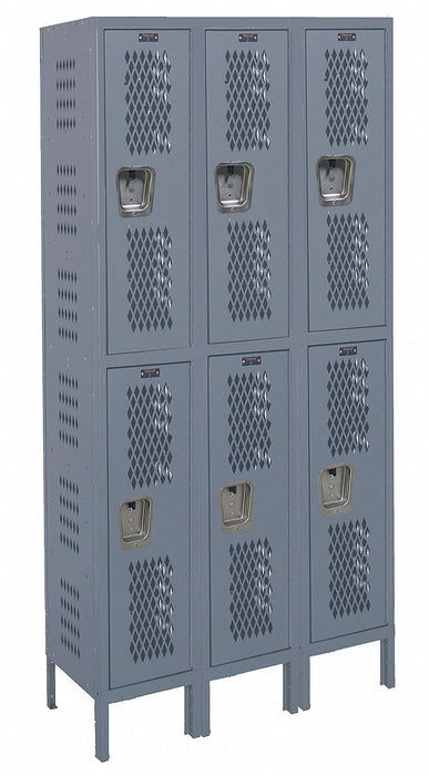 Lckr 2x3Lckr Drk Gry 78 x36 x12 UnAssm