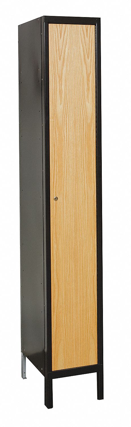 Lckr 1x1Lckr Blk/Wood 78 x12 x18 Assm